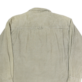 GREAT NORTHWEST Mens Beige Cotton Button Shirt L Classic Fit Chest Pocket