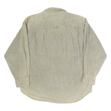GREAT NORTHWEST Mens Beige Cotton Button Shirt L Classic Fit Chest Pocket