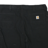 CARHARTT Mens Black Casual Shorts 2XL W42 Cotton Blend Workwear Cargo Pockets