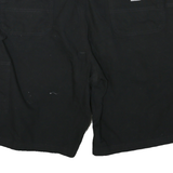 CARHARTT Mens Black Casual Shorts 2XL W42 Cotton Blend Workwear Cargo Pockets