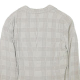 GEORGE REICH Womens Beige & Brown Wool Blend Blazer Jacket M Check Pattern