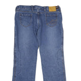 IICON Womens Jeans Blue Regular Straight Denim Medium W36 L32 Stylish Label