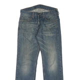 LEVI'S 505 Mens Jeans Blue Regular Straight Denim Medium W30 L30 Classic Fit Zip