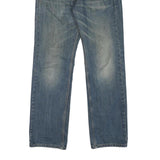LEVI'S 505 Mens Jeans Blue Regular Straight Denim Medium W30 L30 Classic Fit Zip