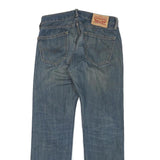 LEVI'S 505 Mens Jeans Blue Regular Straight Denim Medium W30 L30 Classic Fit Zip