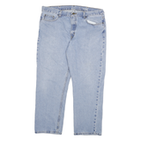 DICKIES Mens Regular Fit Blue Denim Jeans Cotton Blend Zip W36 L27 Classic