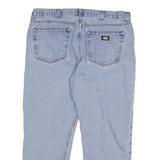 DICKIES Mens Regular Fit Blue Denim Jeans Cotton Blend Zip W36 L27 Classic