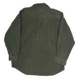 FIELD & STREAM Mens Green Plain Cotton Shirt L Classic Button-Up Outdoor