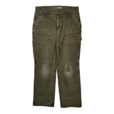 Carhartt Double Knee Carpenter Pants - 32W 30L Gray Cotton