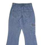 LA BLUES Womens Regular Fit Blue Denim Jeans W32 L31 Button Closure Straight Leg