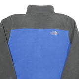 THE NORTH FACE Mens Blue & Grey Zip Up Fleece Jacket M Polyester Outdoor Warm