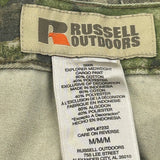 Russell Outdoors Camo Cargo Trousers - 32W 30L Khaki Cotton Blend