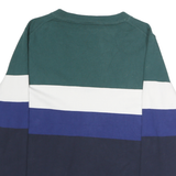 TOMMY HILFIGER Womens Green & White Blue & Navy Patterned V-Neck Basic Knit XL