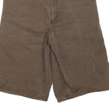 CARHARTT Mens Shorts Brown Casual S W28 Durable Workwear Cotton Blend