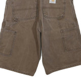 CARHARTT Mens Shorts Brown Casual S W28 Durable Workwear Cotton Blend