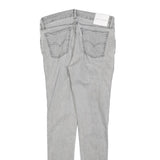 LEVI'S Womens Slim Grey Denim Skinny Jeans Cotton Blend W30 L32 Zip Fastening