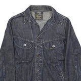 LEE Womens Blue Denim Jacket M Cotton Blend Classic Button Closure Casual