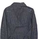 LEE Womens Blue Denim Jacket M Cotton Blend Classic Button Closure Casual