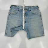 Wrangler Denim Shorts - 34W 9L Light Wash Denim