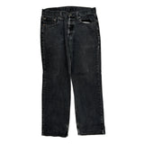 501 Levis Jeans - 32W 29L Black Cotton