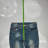 True Religion Contrast Stitch Jeans - 38W 31L Blue Denim