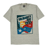 Solidarity Day 1991 Screen Stars Single Stitch T-Shirt - Large Gray Cotton Blend