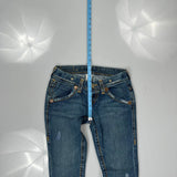 True Religion Contrast Stitch Jeans - 29W US 4 Blue Denim
