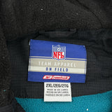 Jacksonville Jaguars Reebok Football Windbreaker - 2XL Black Polyester
