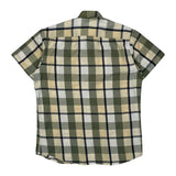 Ralph Lauren Checked Short Sleeve Shirt - Large Green Cotton