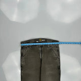 Carhartt Carpenter Trousers - 33W 34L Grey Cotton