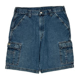 Wrangler Cargo Cargo Shorts - 34W 10L Blue Denim