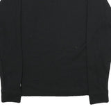 CHAMPION Mens Black Long Sleeve Crew Neck Cotton Blend T-Shirt M Logo Graphic