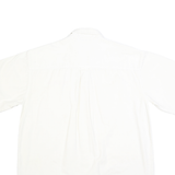 CHASE AUTHENTICS Mens White Team Winston Plain Shirt L Cotton Relaxed Fit Button