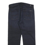 7 FOR ALL MANKIND Mens Jeans Blue Regular Straight Denim Medium W34 L27 Cotton