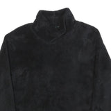 WOOLRICH Womens Black Plain Pullover Jumper Crew Neck M Soft Warm