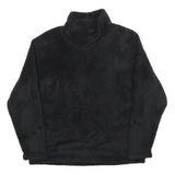 WOOLRICH Womens Black Plain Pullover Jumper Crew Neck M Soft Warm