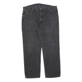 DICKIES Mens Regular Fit Black Denim Jeans Cotton Blend Zip W40 L32 Comfortable