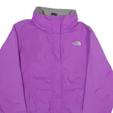THE NORTH FACE Womens Purple Nylon Outdoor Jacket M Zip Plain Lightweight