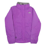 THE NORTH FACE Womens Purple Nylon Outdoor Jacket M Zip Plain Lightweight