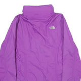 THE NORTH FACE Womens Purple Nylon Outdoor Jacket M Zip Plain Lightweight