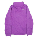 THE NORTH FACE Womens Purple Nylon Outdoor Jacket M Zip Plain Lightweight