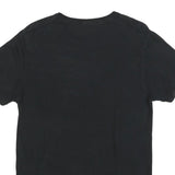 POETIC JUSTICE Mens Black Graphic T-Shirt S Short Sleeve Crew Neck Tupac Print