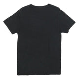 POETIC JUSTICE Mens Black Graphic T-Shirt S Short Sleeve Crew Neck Tupac Print