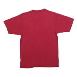 ADIDAS Mens Red Hoosiers Cheerleading Graphic T-Shirt S Short Sleeve Crew Neck