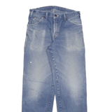 DICKIES Mens Jeans Blue Regular Straight Denim Medium W30 L32 Workwear Zip