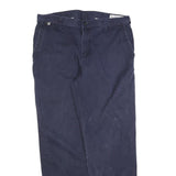 CARHARTT Mens Cotton Blend Blue Relaxed Straight Trousers W36 L34 Workwear