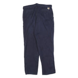 CARHARTT Mens Cotton Blend Blue Relaxed Straight Trousers W36 L34 Workwear