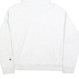 CHAMPION REVERSE WEAVE Womens White Hoodie L Cotton Blend Pullover Sweatshirt