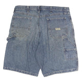 WRANGLER Mens Denim Blue Cotton Casual Shorts L W40 Carpenter Style