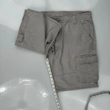 Wrangler Cargo Shorts - 36W 9L Grey Cotton